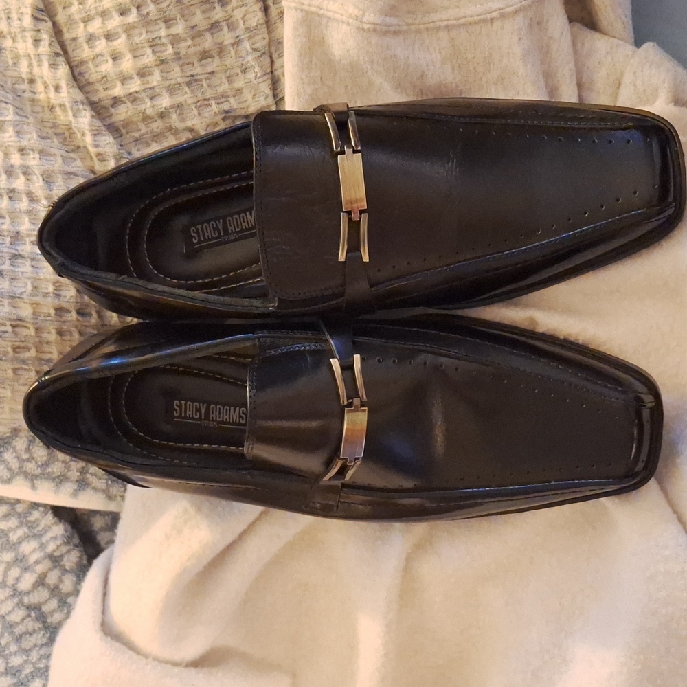 Black Stacey Adams dress shoes 7.5